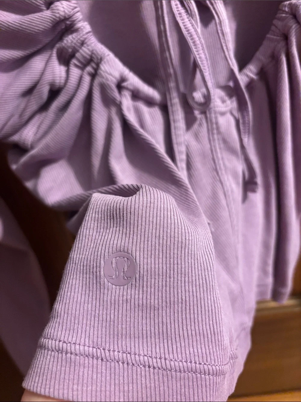 Lululemon Open Back Ribbed Long Sleeve Shirt - Wisteria Purple - Size small (?)